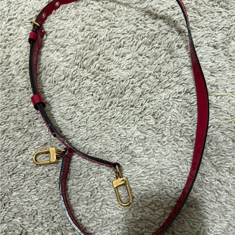 Louis Vuitton crossbody Strap with Gold Accents B41